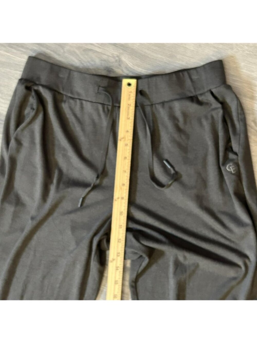 Cozy Earth Jogger Pants Womens L Gray Bamboo Viscose Knit Cuffed Lounge Stretch - Picture 9 of 11